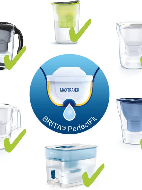 BRITA filter cartridges MAXTRA + 12 Pack - cartridge for all BRITA water filters to reduce lime, chlorine & taste-disturbing substances in tap water