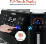 Cosori Air Fryer 5.5L XXL, Deep Fryer, Hot Air Fryer with Digital LED Touch Screen, 11 Programmes, Preheating And Keeping Warm, Shake Mode, 100 Recipe Booklet, Oil Not Included, 1700W