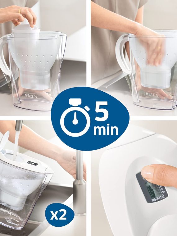 BRITA filter cartridges MAXTRA + 12 Pack - cartridge for all BRITA water filters to reduce lime, chlorine & taste-disturbing substances in tap water